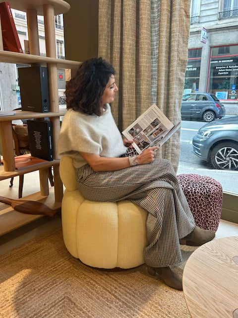 showroom CLOVI PARIS à Lyon rue Corneille chez Alexandra Hilvert. Mobilier sur-mesure