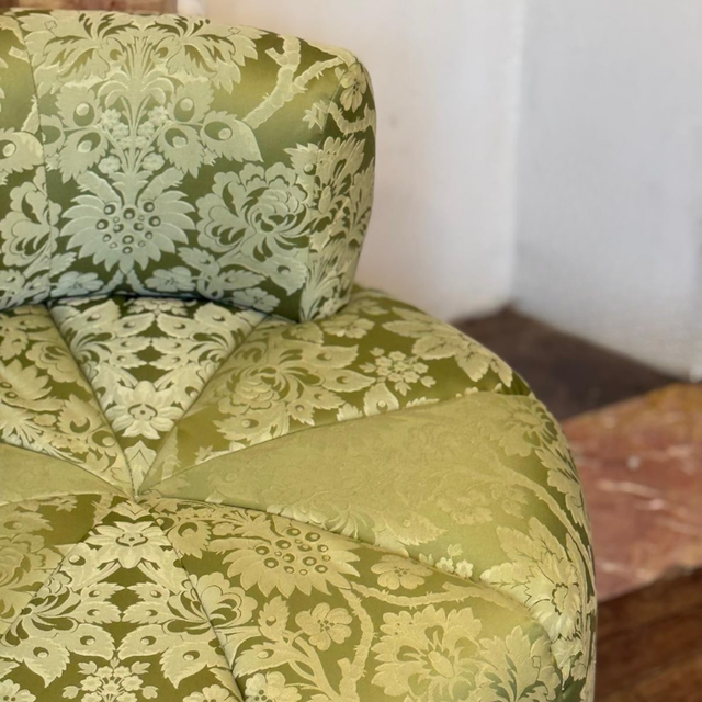 fauteuil design clovi paris - fabrication française - tissu lelièvre paris - lelièvre éditeur de tissus d'ameublement - sur-mesure- Clovi Paris designer armchair - French manufacture - Lelièvre Paris fabric - Lelièvre fabric designer - made to measure